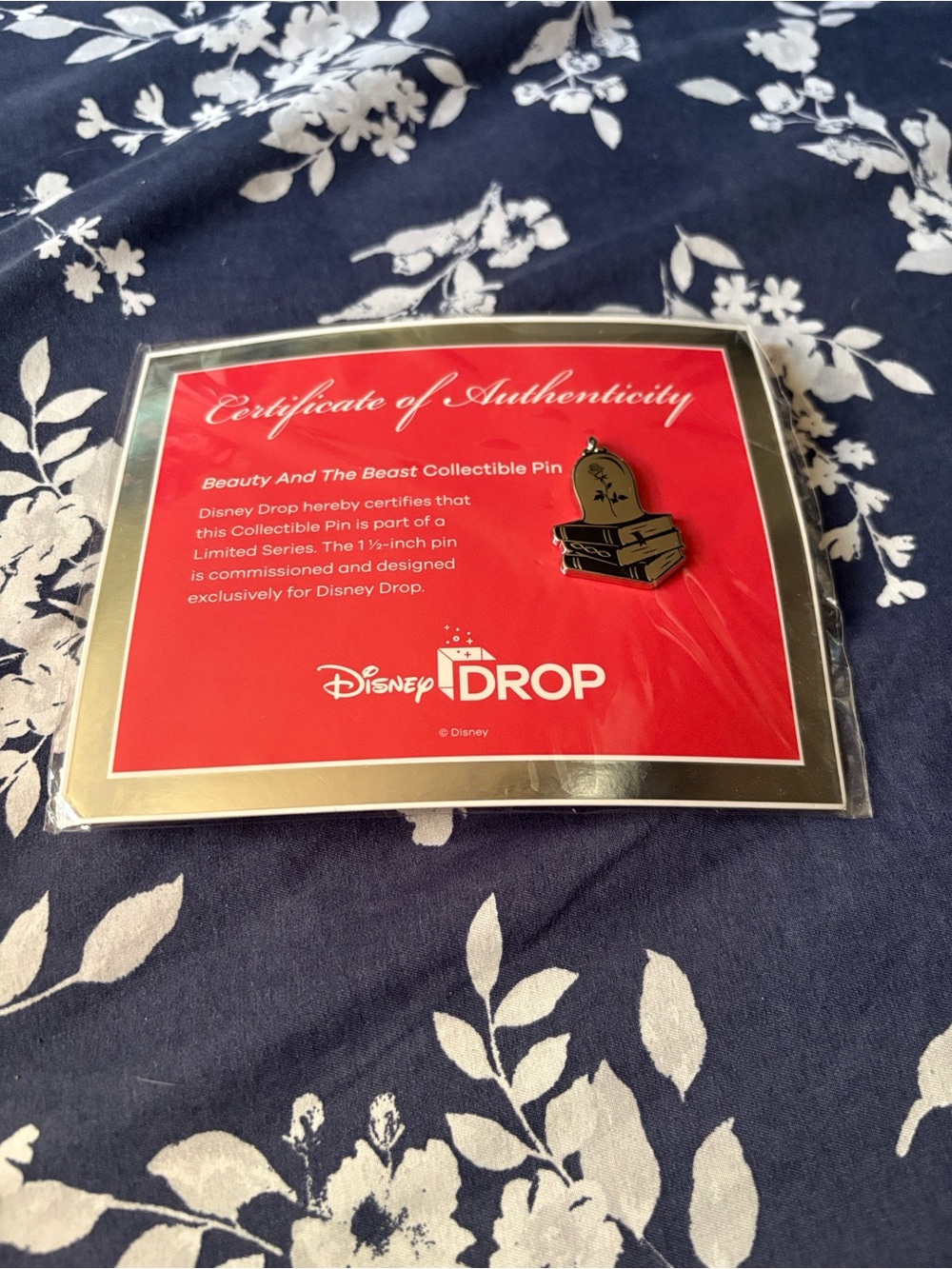 Disney Drop Beauty and the Beast Collectible Pin - Red Backing